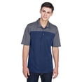 thumbnail image 1 of CORE365 CE101 Men's Balance Colorblock Performance Piqué Polo-Classic Navy Heather/ Carbon-4XL, 1 of 3