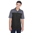 thumbnail image 1 of CORE365 CE101 Men's Balance Colorblock Performance Piqué Polo-BLACK/ CARBON-2XL, 1 of 3