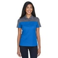 thumbnail image 1 of CORE365 CE101W Women's Balance Colorblock Performance Piqué Polo-True Royal/ Carbon-L, 1 of 3