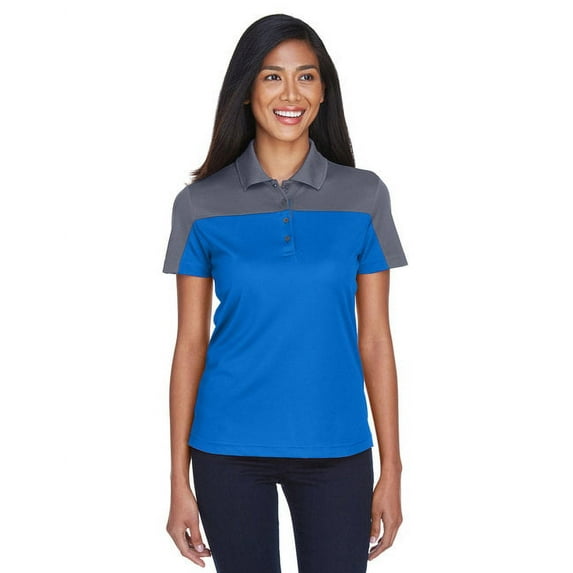 Core 365 CE101W Ladies Balance Colorblock Performance Piqué Polo