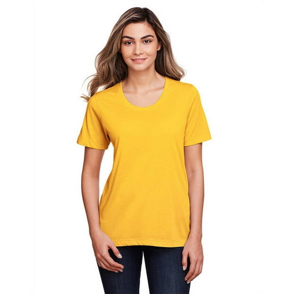 CORE365 CE111W Women's Fusion ChromaSoft™ Performance T-Shirt-Campus Gold-XL
