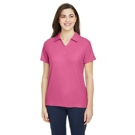 CORE365 CE112W Women's Fusion ChromaSoft™ Pique Polo-Charity Pink-S
