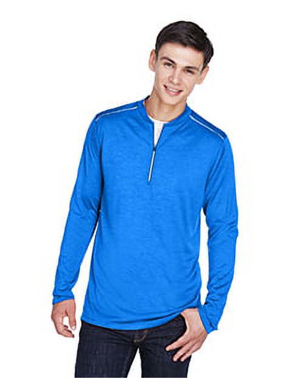 CORE365 CE401 Men's Kinetic Performance Quarter-Zip Pullover-True Royal/ Carbon-XL
