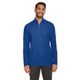 thumbnail image 1 of CORE365 CE405 Men's Fusion ChromaSoft™ Pique Quarter-Zip Pullover-True Royal-XL, 1 of 3
