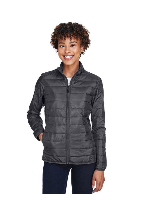CORE365 CE700W Women's Prevail Packable Puffer Jacket-Carbon-M