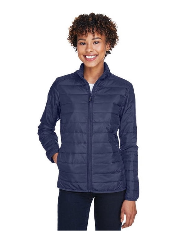CORE365 CE700W Women's Prevail Packable Puffer Jacket-Classic Navy-L