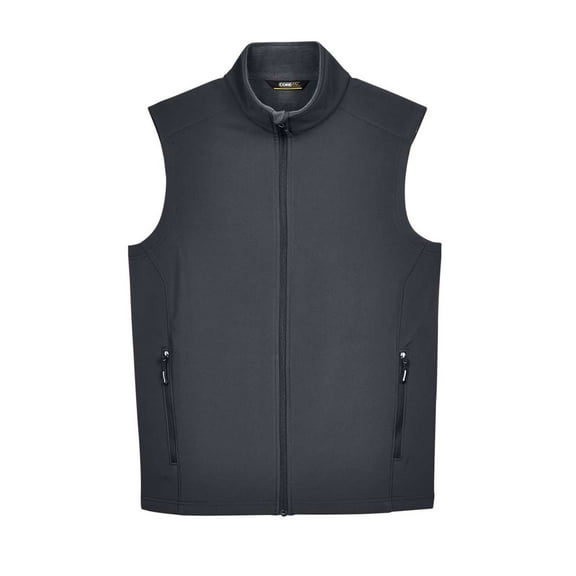 CORE365 CE701 Men's Cruise Two-Layer Fleece Bonded Soft Shell Vest-Carbon-2XL
