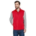 thumbnail image 1 of CORE365 CE701 Men's Cruise Two-Layer Fleece Bonded Soft Shell Vest-Classic Red-3XL, 1 of 3