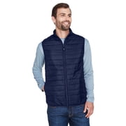 CORE365 CE702 Mens Prevail Packable Puffer Vest-Classic Navy-L