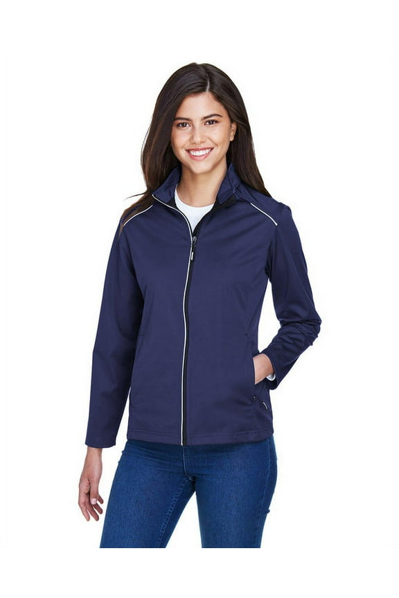 CORE365 CE708W Women's Techno Lite Three-Layer Knit Tech-Shell-Classic Navy-L