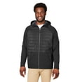 thumbnail image 1 of CORE365 CE808 Unisex Techno Lite Hybrid Hooded Jacket-Black-S, 1 of 6