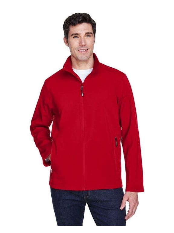 CORE365 88184 Men's Cruise Two-Layer Fleece Bonded Soft Shell Jacket-Classic Red-2XL