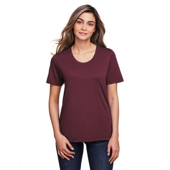 CORE365 CE111W Women's Fusion ChromaSoft™ Performance T-Shirt-Burgundy-M