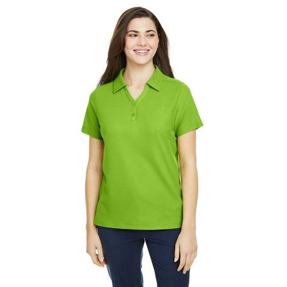 CORE365 CE112W Women's Fusion ChromaSoft™ Pique Polo-Acid Green-2XL
