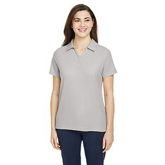 CORE365 CE112W Women's Fusion ChromaSoft™ Pique Polo-Platinum-4XL