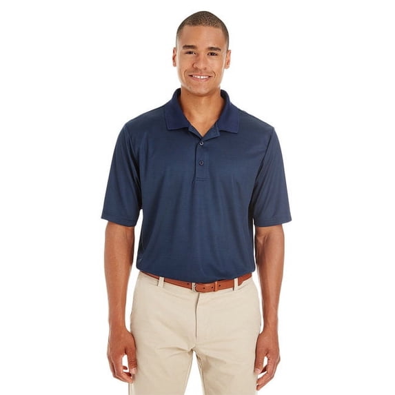 Core 365 Men's Express Microstripe Performance Piqué Polo - CLASSC NVY/ CRBN - 5XL