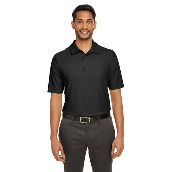CORE365 CE112 Men's Fusion ChromaSoft™ Pique Polo-Black-2XL
