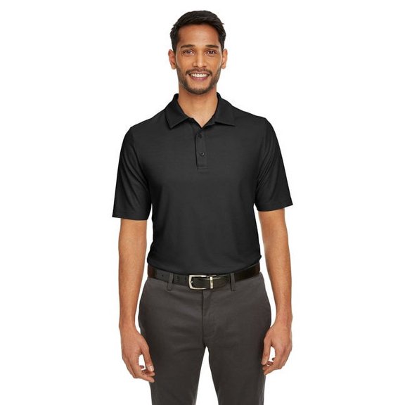 CORE365 CE112 Men's Fusion ChromaSoft™ Pique Polo-Black-XL