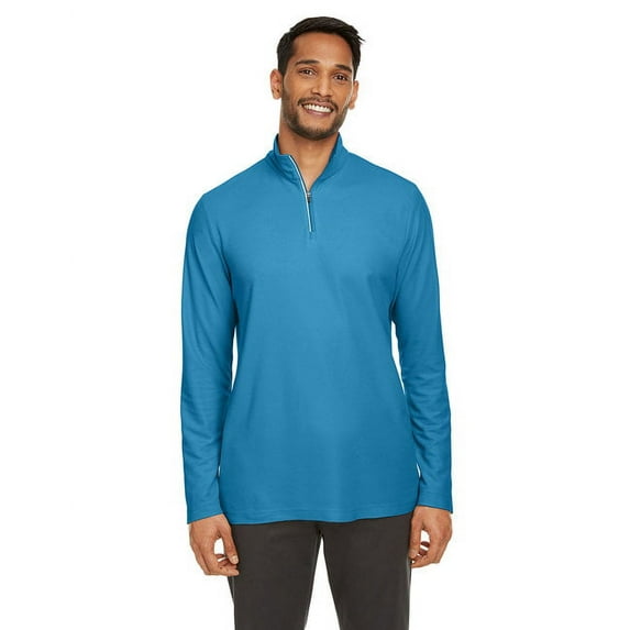 Core 365 Men's Fusion ChromaSoft Pique Quarter-Zip 2XL Electric Blue