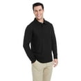 thumbnail image 1 of Core 365 Men's Fusion Chromasoft™ Long-Sleeve Pique Polo M Black, 1 of 5