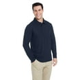 thumbnail image 1 of Core 365 Men's Fusion Chromasoft™ Long-Sleeve Pique Polo S Classic Navy, 1 of 5