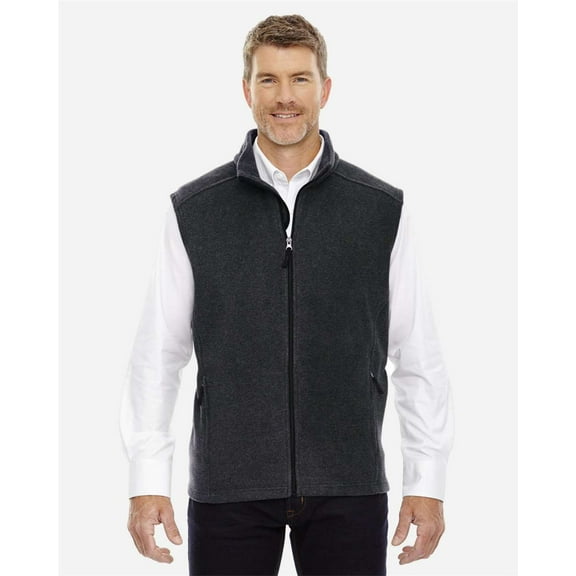 CORE365 88191 Men's Journey Fleece Vest-Heather Charcoal-4XL