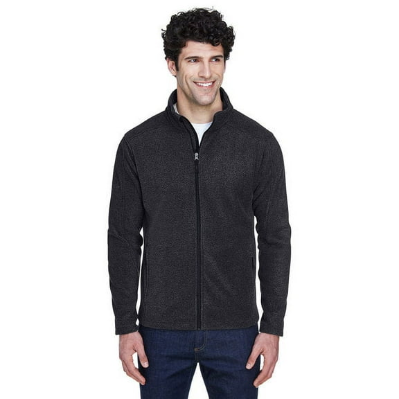 CORE365 88190T Men's Tall Journey Fleece Jacket-Heather Charcoal-XLT