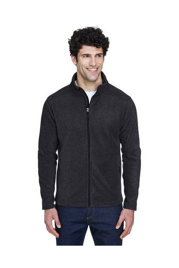 CORE365 88190T Men's Tall Journey Fleece Jacket-Heather Charcoal-XLT