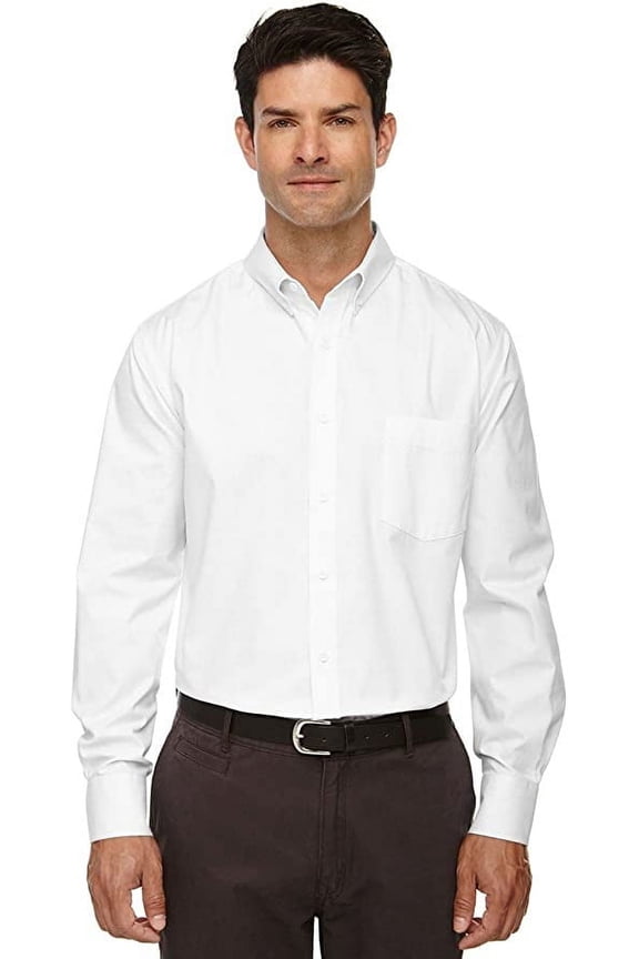 Mens Tall Operate Long-Sleeve Twill Shirt 88193T WHITE LT