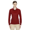 thumbnail image 1 of Core 365 Performance Pinnacle Long Sleeve Pique Womens Polo Shirt [CLASSIC RED 850, XX-Large], 1 of 5