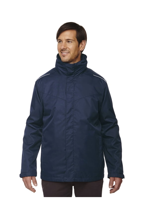 CORE 365 88205 MENS REGION 3 IN 1 JACKET WITH FLEECE LINER, CLASSIC NAVY, S