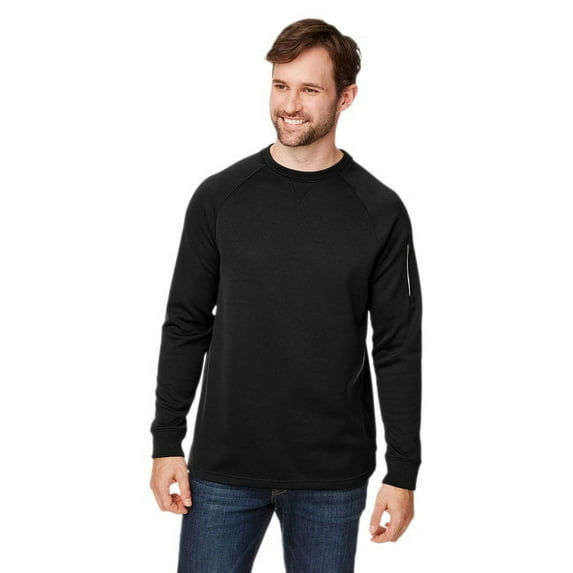 Core 365 Unisex Fusion ChromaSoft™ Fleece Crew Pullover Black