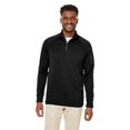 thumbnail image 1 of CORE365 CE801 Unisex Fusion ChromaSoft™ Fleece Quarter-Zip Pullover-Black-2XL, 1 of 3