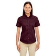 thumbnail image 1 of Core 365 Womens Optimum Short-Sleeve Twill Shirt 78194- Burgundy 060,XX-Large, 1 of 3