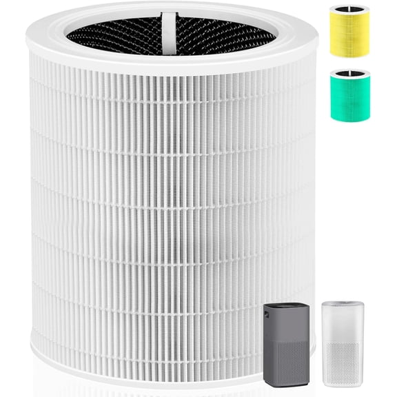 Core 600S Replacement Filter for LEVOIT Core 600S & Core 600S-P Air Purifier, 3-in-1 H13 True HEPA with Activated Carbon Filter for Home Large Room,Core 600S-RF,1 Pack,White