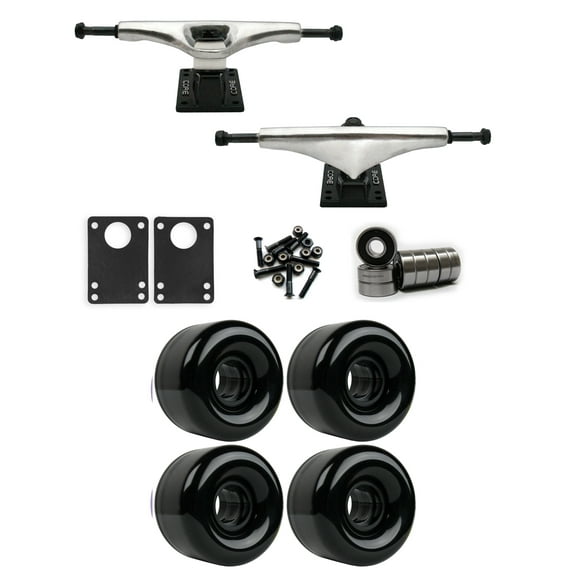 Core 7.0 Longboard Trucks Wheels Package 65mm x 44mm 83A Black