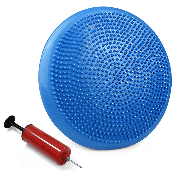 Core Balance Disc Trainer, 13” Diameter with Pump for Improving Posture, Fitness, Stability