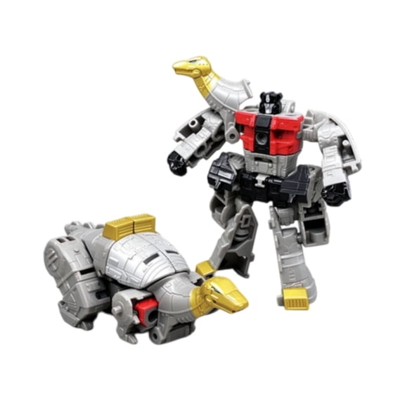 Core Class Sludge Transformable Action Figure 2 Modes Robot and Brontosaurus Dinosaur with Dual Blasters for Dinobot Collection and Display
