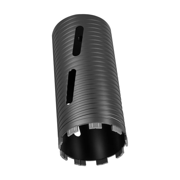 Core Drill Bit, 4-1/2 inch Diameter, 9-1/2 inch Drilling Depth, 5/8-11 Internal Thread, Diamond Dry Coring Bit with 3 Adapters, Pilot Drill and Hex Wrench, for Concrete, Red Bricks, and Masonry