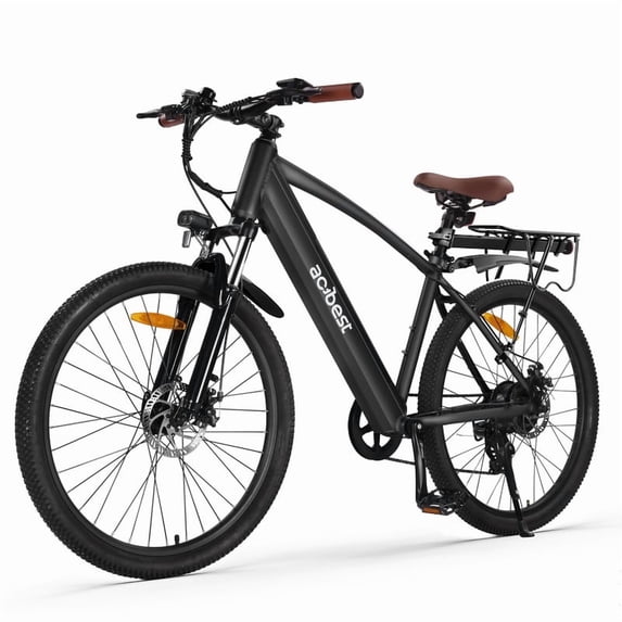 Core Electric Bicycle for Adults - Peak 750W Brushless Motor Ebike,up to 20MPH,Removable Built in Battery 27.5X2.1 Tire Step Over Bicycle with 7 Speed, UL2849 Black