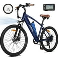 thumbnail image 1 of Core Electric Bicycle for Adults - Peak 750W Brushless Motor Ebike,up to 20MPH,27.5X2.1 Tire Step Over Bicycle with 7 Speed, Blue, 1 of 6