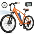 thumbnail image 1 of Core Electric Bicycle for Adults - Peak 750W Brushless Motor Ebike,up to 20MPH,27.5X2.1 Tire Step Over Bicycle with 7 Speed, Orange, 1 of 6