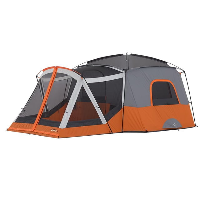 Core Equipment 17' x 12' Cabin Tent w/Screen Room, Sleeps 11