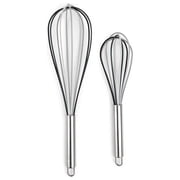 Core Kitchen Gray Silicone/Stainless Steel Whisk Set