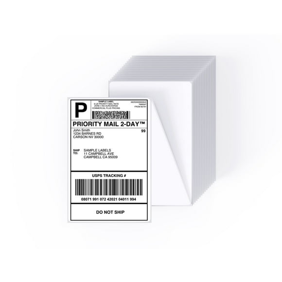 Core Innovations 4" x 6" Direct Thermal Shipping Labels, 500 Fanfold Perforated Shipping & Package Labels, Ultra Strong Adhesive