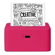 Core Innovations CTP500 Bluetooth Mini Portable Inkless Thermal Printer & Label Maker + Paper, Android & iOS Pink