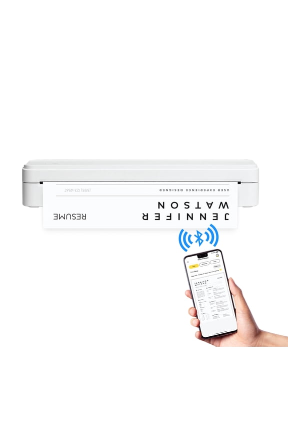 Pro Wireless Inkless Thermal Printer, iOS & Android Compatible, 8.5" x 11"