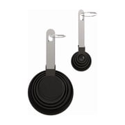 Core Kitchen Stainless Steel Black/Silver Measuring Spoon and Cup Set