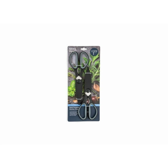 Core Kitchen 6012408 Plastic & Stainless Steel Kitchen Shears - 2 Piece