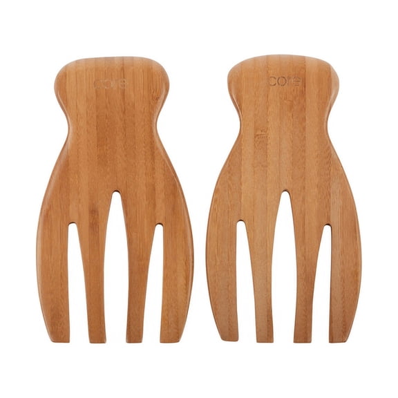 Core Kitchen Brown Bamboo Salad Forks